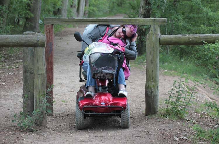 Woman in a Wheelchair overcoming obstacles